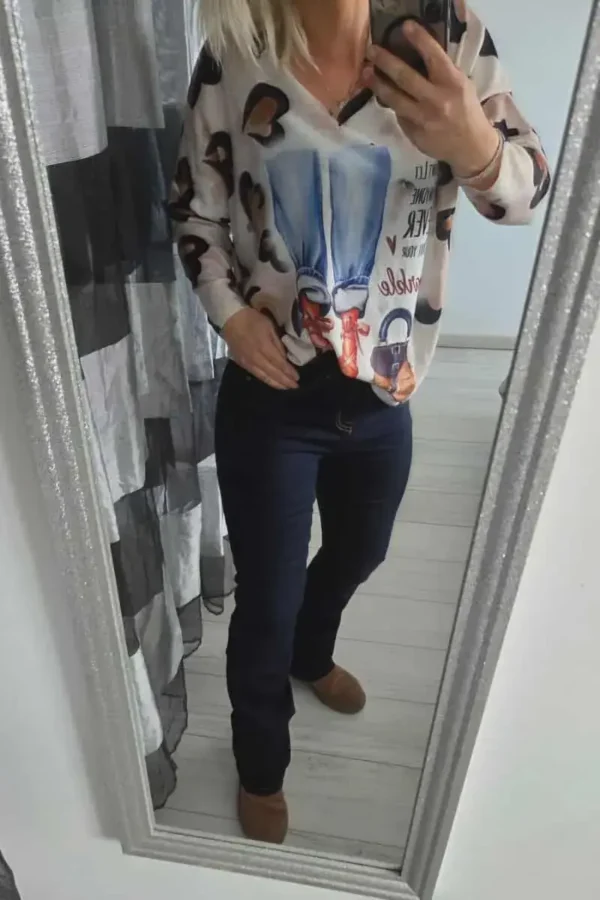 Jean "coupe évasé" brut Taille 38 au 48