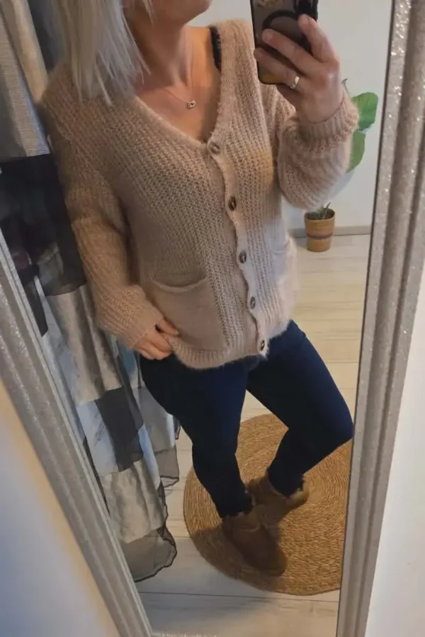 Gilet "Mohair" Beige