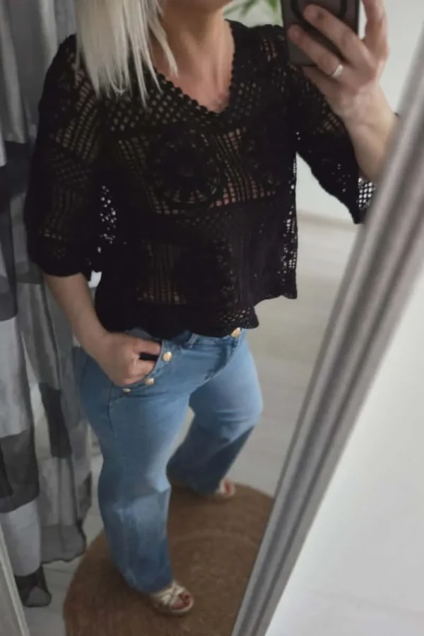 Haut "Victoria" Noir