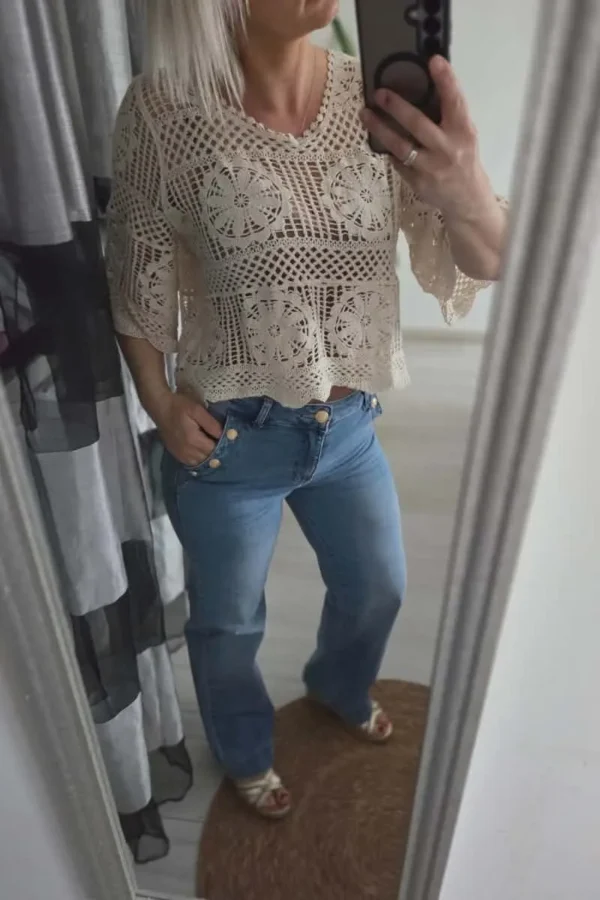 Haut "Victoria" Beige