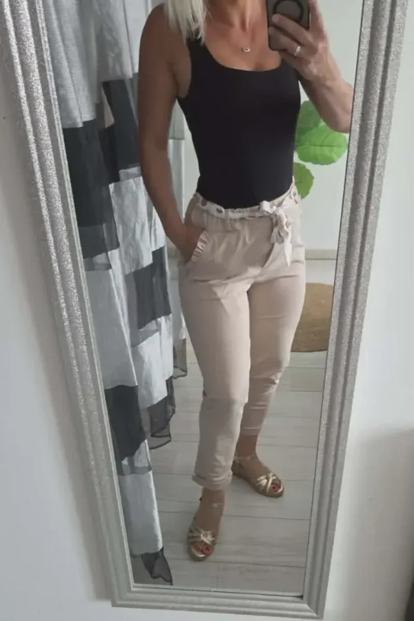 Pantalon "Liza" Beige