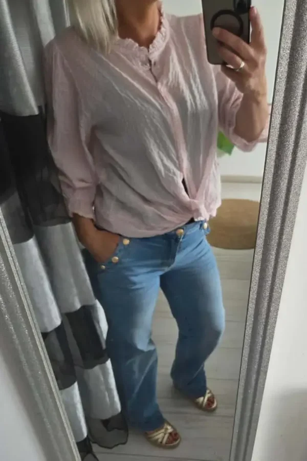 Chemise "vichy" rose