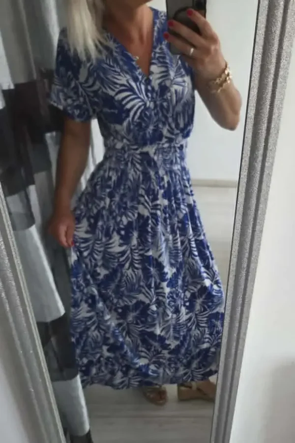 Robe Magique "Emmy" Taille 36 au 50 bleu royal