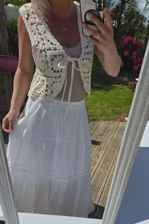 Jupe Blanche "Bohème"