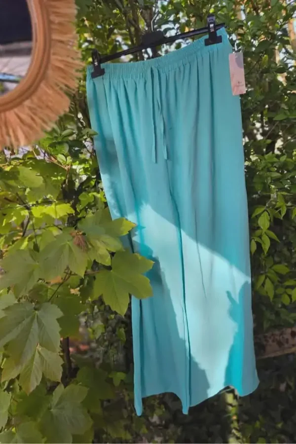 Pantalon Fluide "Naya"turquoise