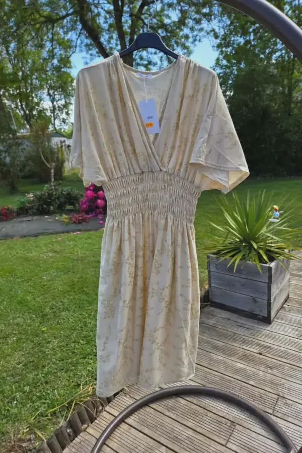 Robe Magique "Bohème"  (36 au 50) Crème