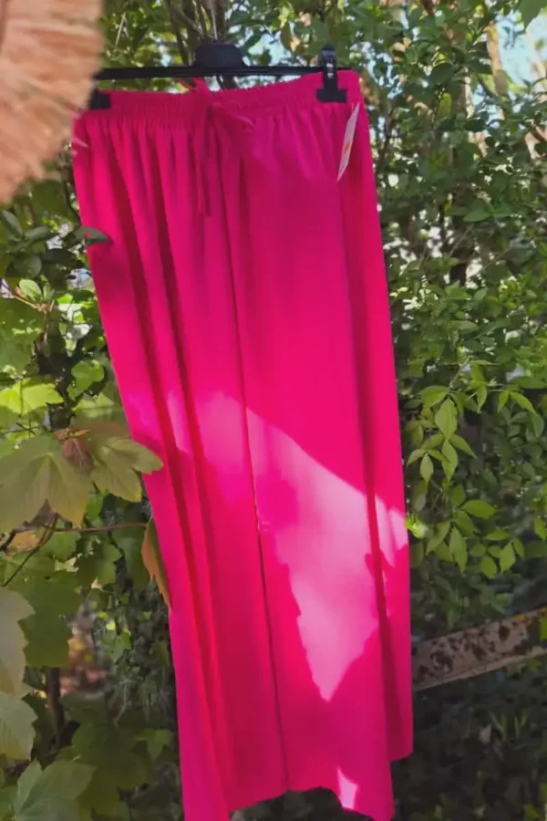 Pantalon Fluide "Naya" fushia