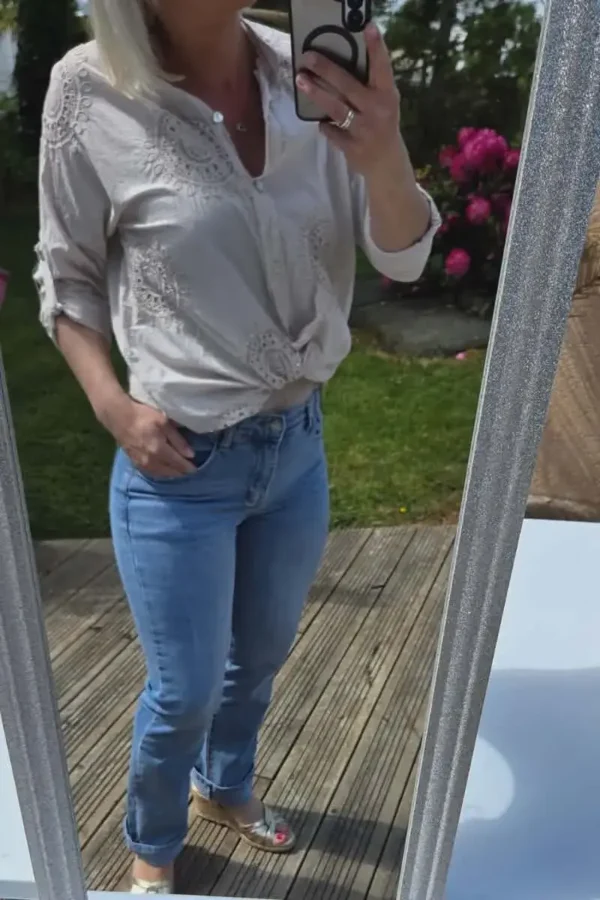 Chemise "Bohème"beige