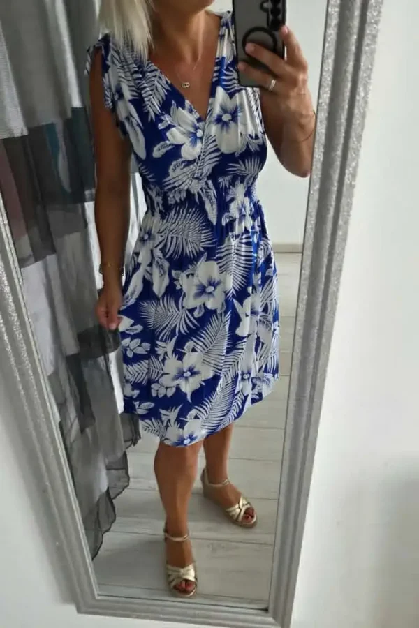 Robe "Malaga" Bleu