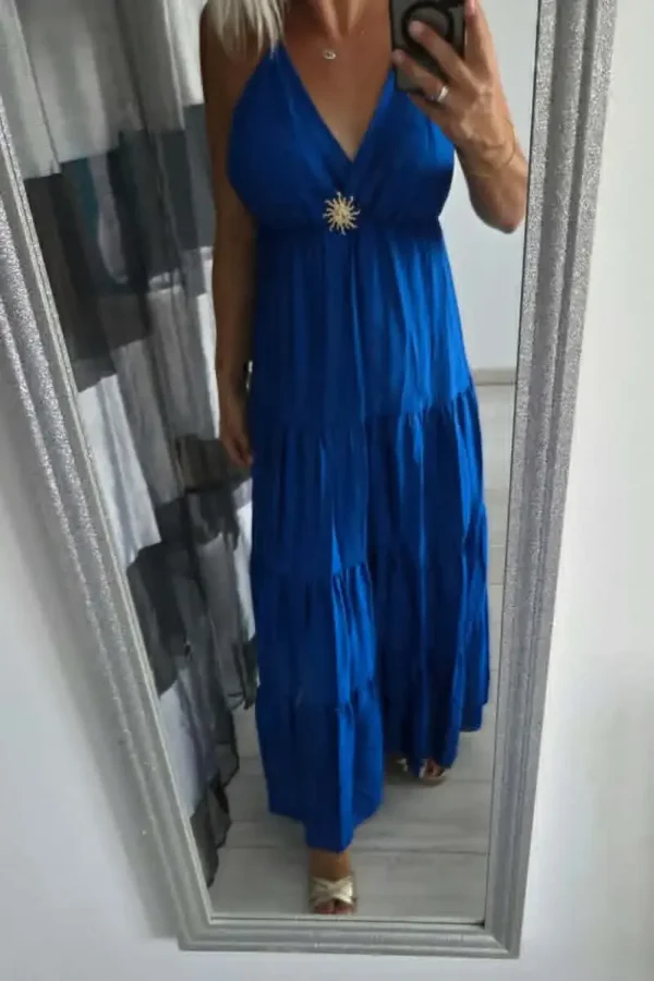 Robe "Palma" bleu royal