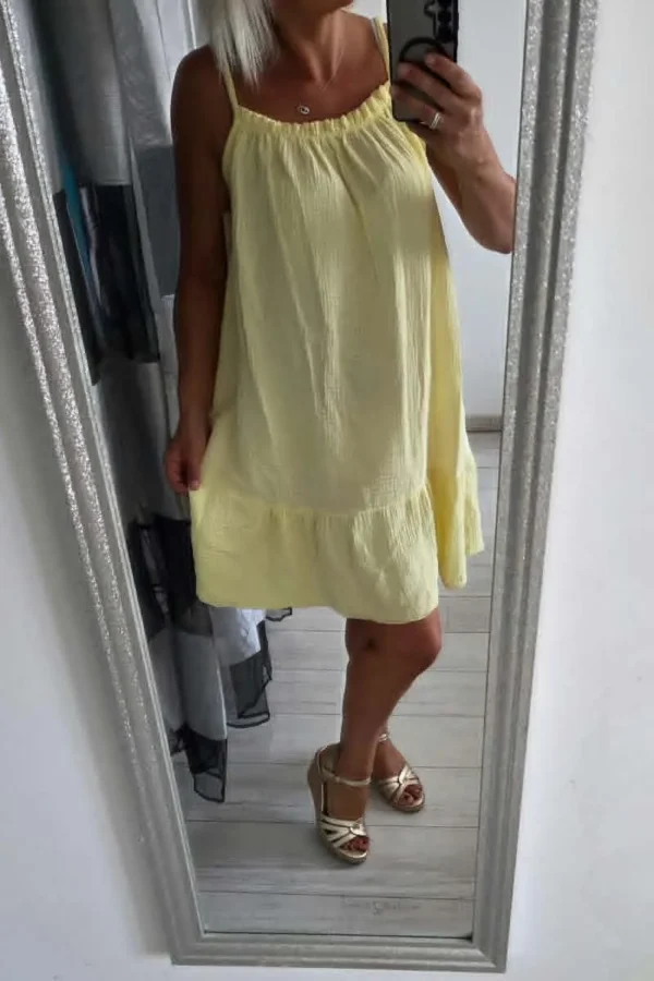 Robe en Gaze de coton "Jaune"