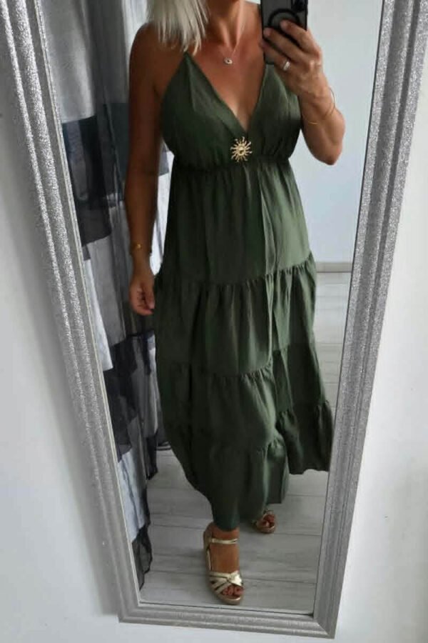 Robe "Palma" kaki