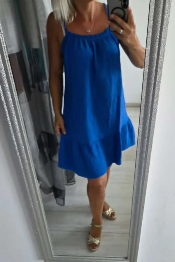 Robe en Gaze de coton "Bleu royal"