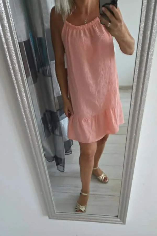 Robe en Gaze de coton "Corail"