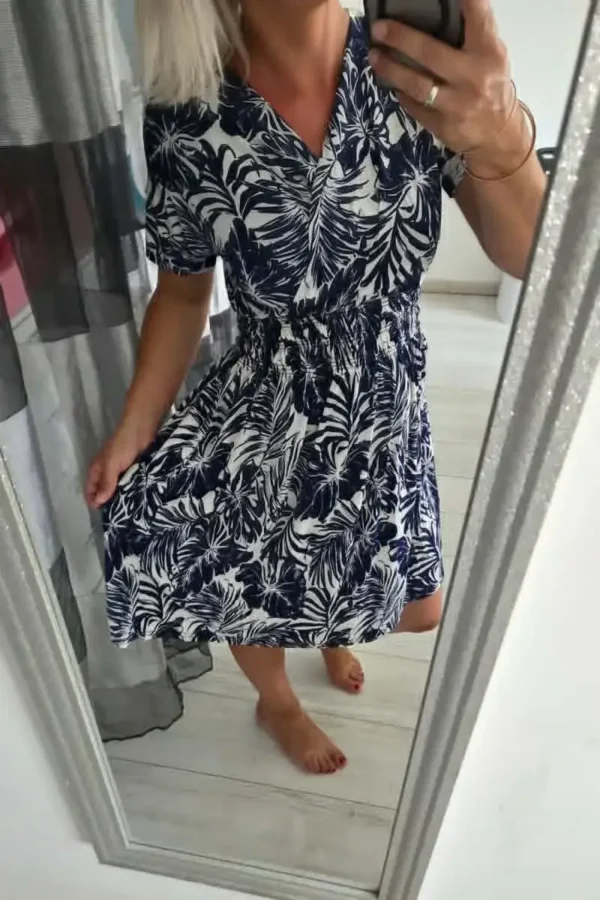Robe "Mily"  bleu marine