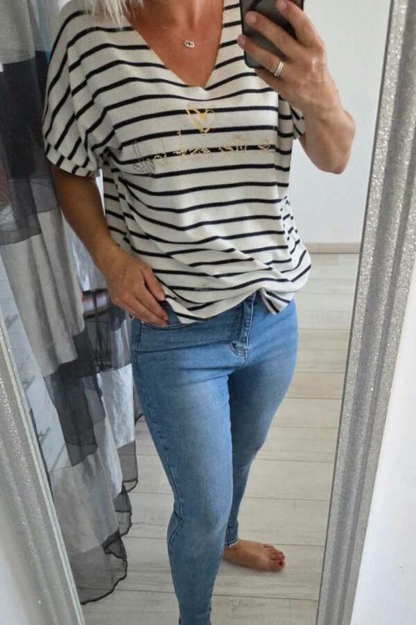 T-shirt "La vie est belle " Marine