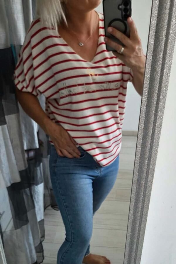 T-shirt "La vie est belle " Rouge
