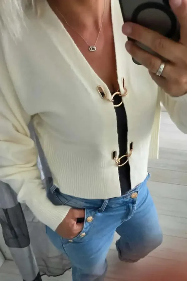 Gilet " Luna" écru
