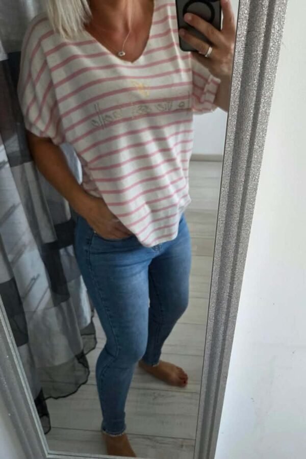 T-shirt "La vie est belle " Rose