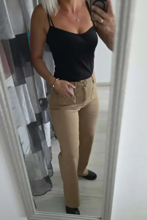 Jean large "Malo" Camel