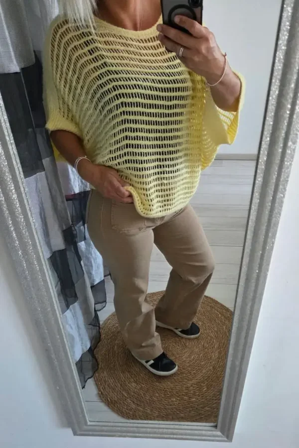 Poncho en maille ajouré "Milano"