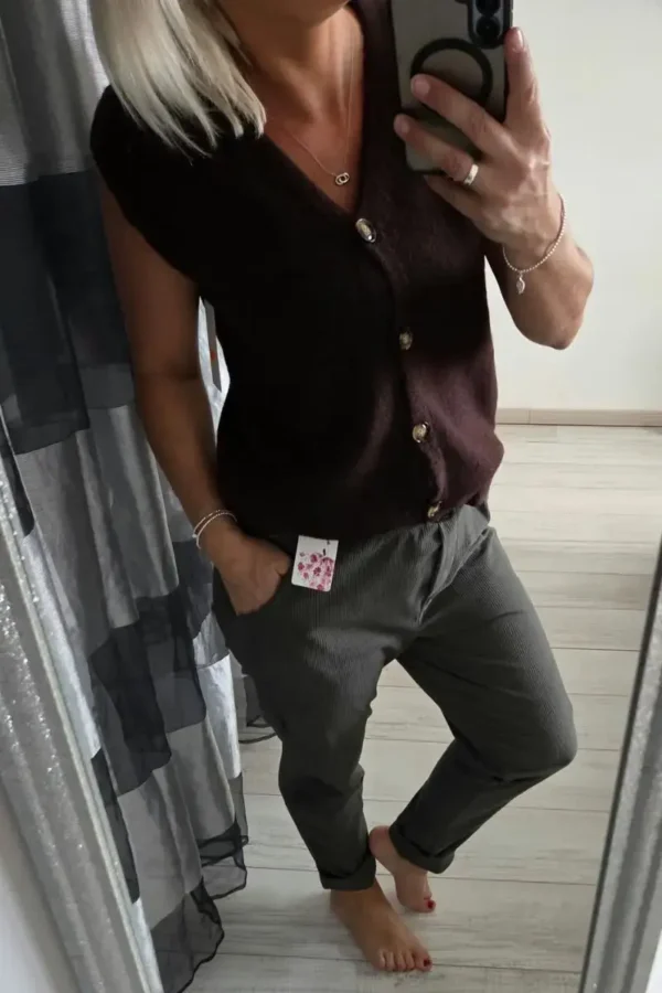 Pantalon velours "Louka" Kaki